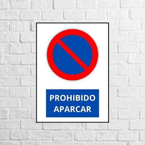vinilo prohibido aparcar