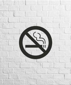 Prohibido fumar adhesivo de corte