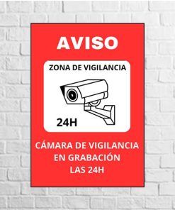 Vinilo aviso cámara de vigilancia