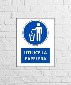 vinilo utilice papelera