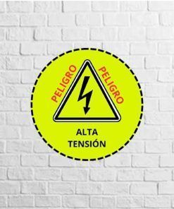 Peligro alta tension vinilo