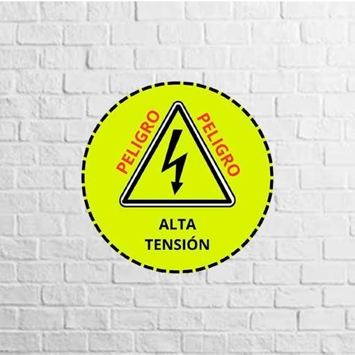 Peligro alta tension vinilo
