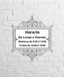 Vinilo Horario