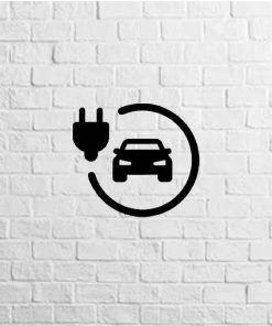 vinilo coche eléctrico negro