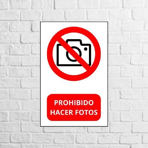 prohibido hacer fotos vinilo
