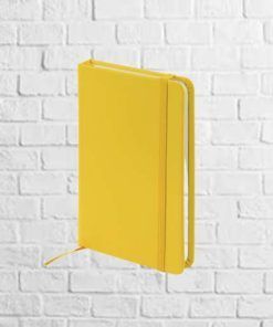 bloc de notas polipiel amarillo