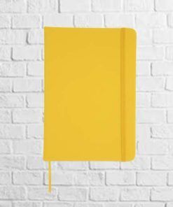 bloc de notas polipiel amarillo