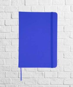 bloc de notas polipiel azul
