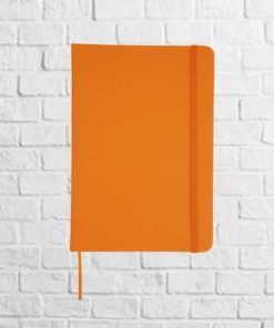 bloc de notas polipiel naranja