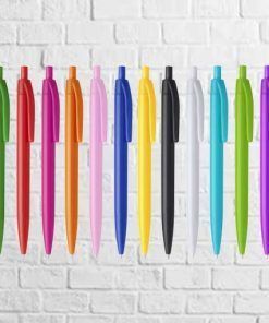 bolígrafos de plástico gama de colores