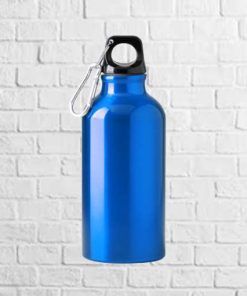 botella alumino recilcado azul