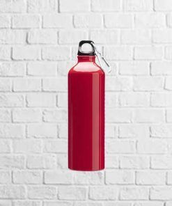 Botella de aluminio con mosqueton