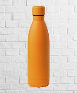 botella acero inoxidable naranja