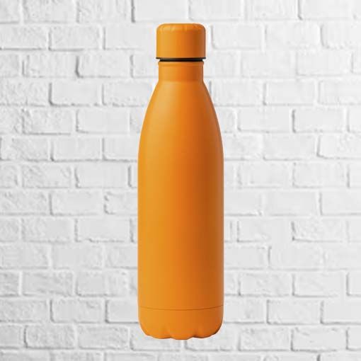 botella acero inoxidable naranja