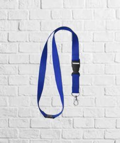 lanyard con mosqueton y cierre de seguridad