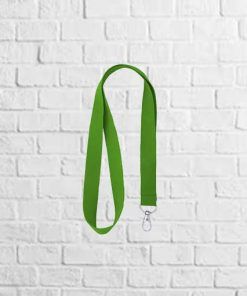 lanyard con mosqueton verde