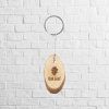 llavero de madera personalizado