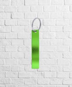 llavero abridor aluminio verde