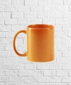 taza cerámica papaya