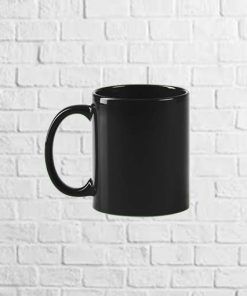 taza ceramica papaya negra