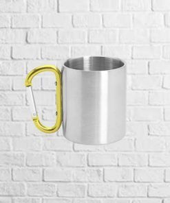 taza mosquetón metálica
