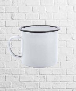 taza metálica
