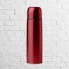 termo acero inoxidable rojo