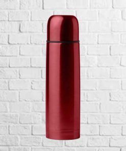 termo acero inoxidable rojo