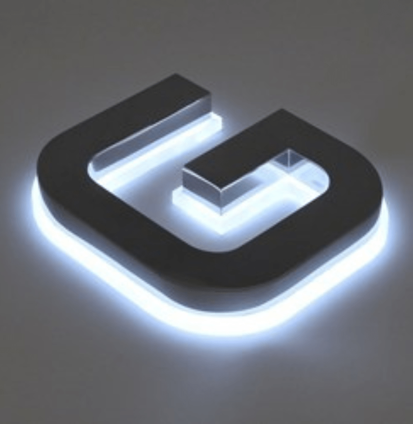 Letras Corpóreas Aluminio iluminadas