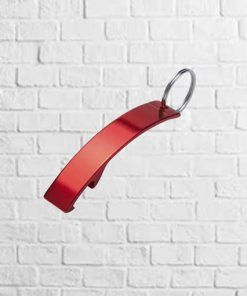 llavero de aluminio rojo