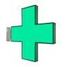 banderola luminosa led cruz farmacia