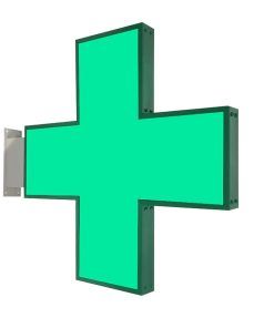 banderola luminosa led cruz farmacia