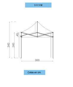 Alternative view of Carpas Publicitarias 3 x 3 M