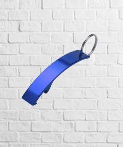 llavero de aluminio azul