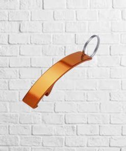 llavero de aluminio naranja
