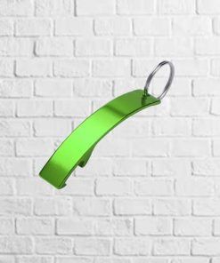 llavero de aluminio verde