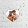 llavero personalizado con forma de corazon