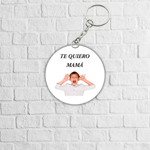 llavero personalizado redondo
