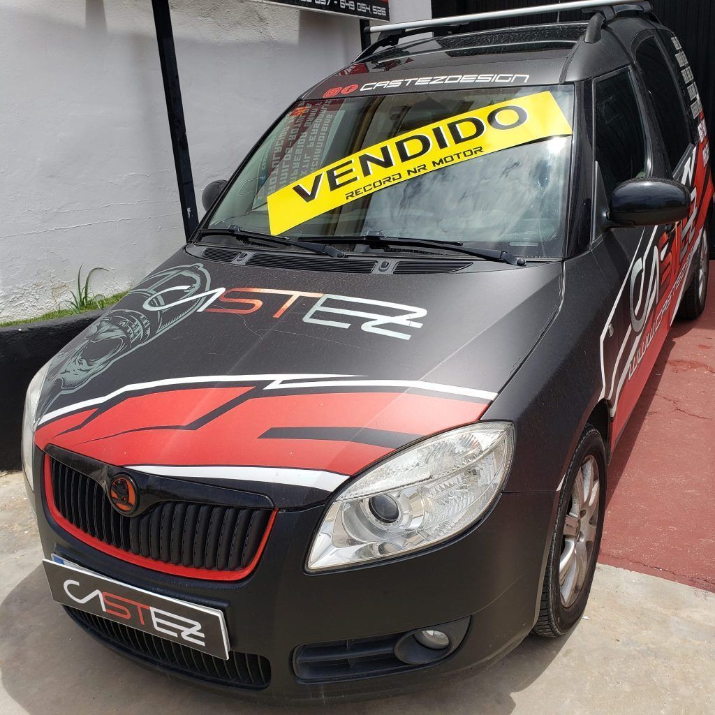 Cartel personalizado para parabrisas de coche
