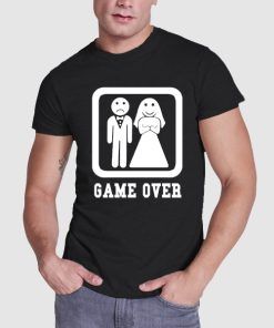 Camiseta Despedida Soltero Game Over Boda