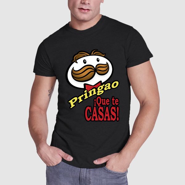 Camiseta Despedida Soltero Pringao que te Casas
