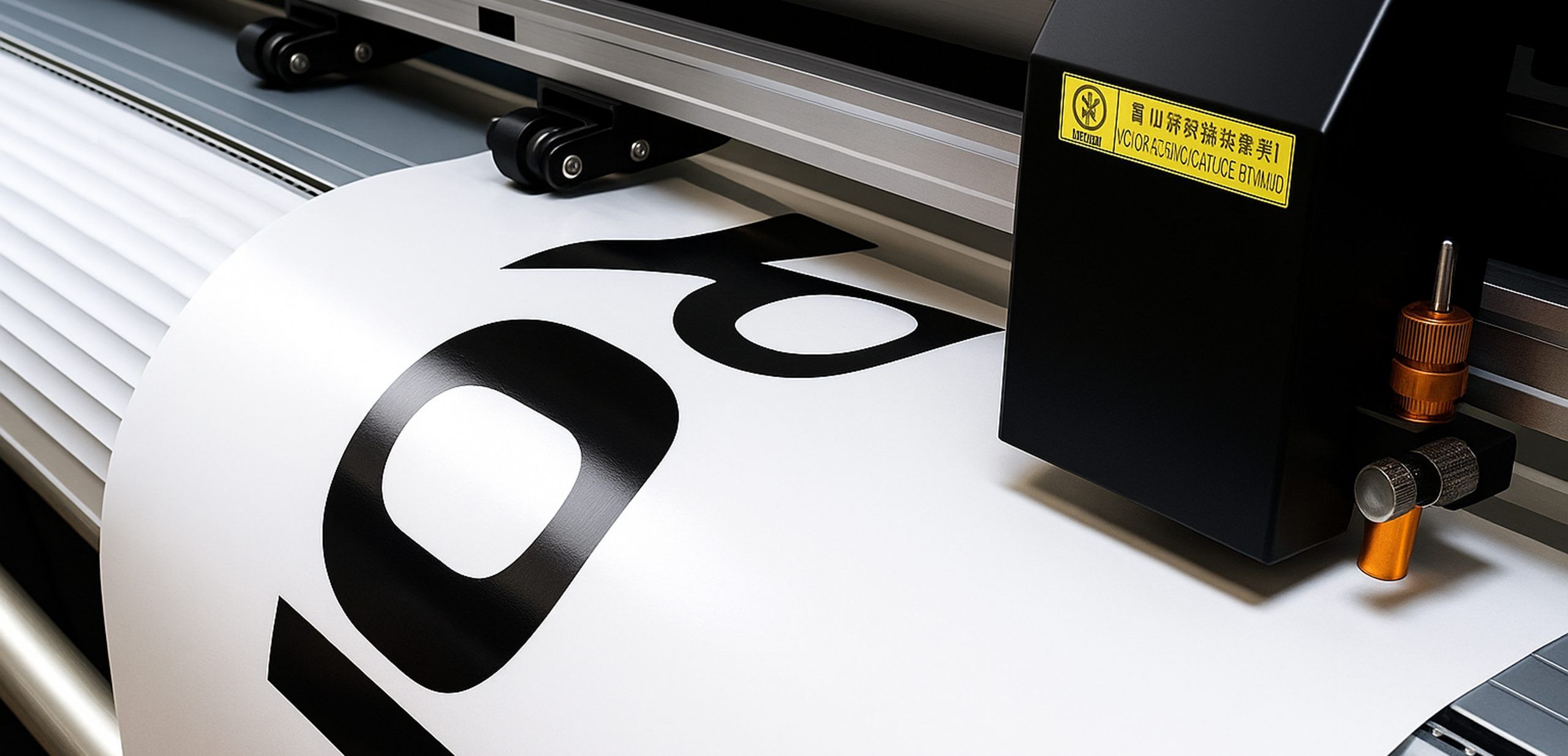 maquina-impresion-digital-gran-formato.webp` Impresora de gran formato trabajando en vinilo gigante