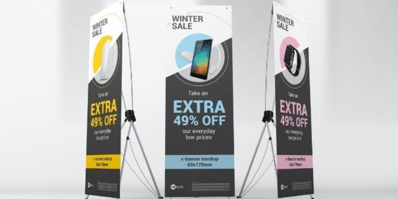 Expositor publicitario personalizado diseñado por Castez Design para empresas en Málaga