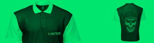 Polo de tejido piqué de manga corta con logotipo bordado para uniformes de empresa.