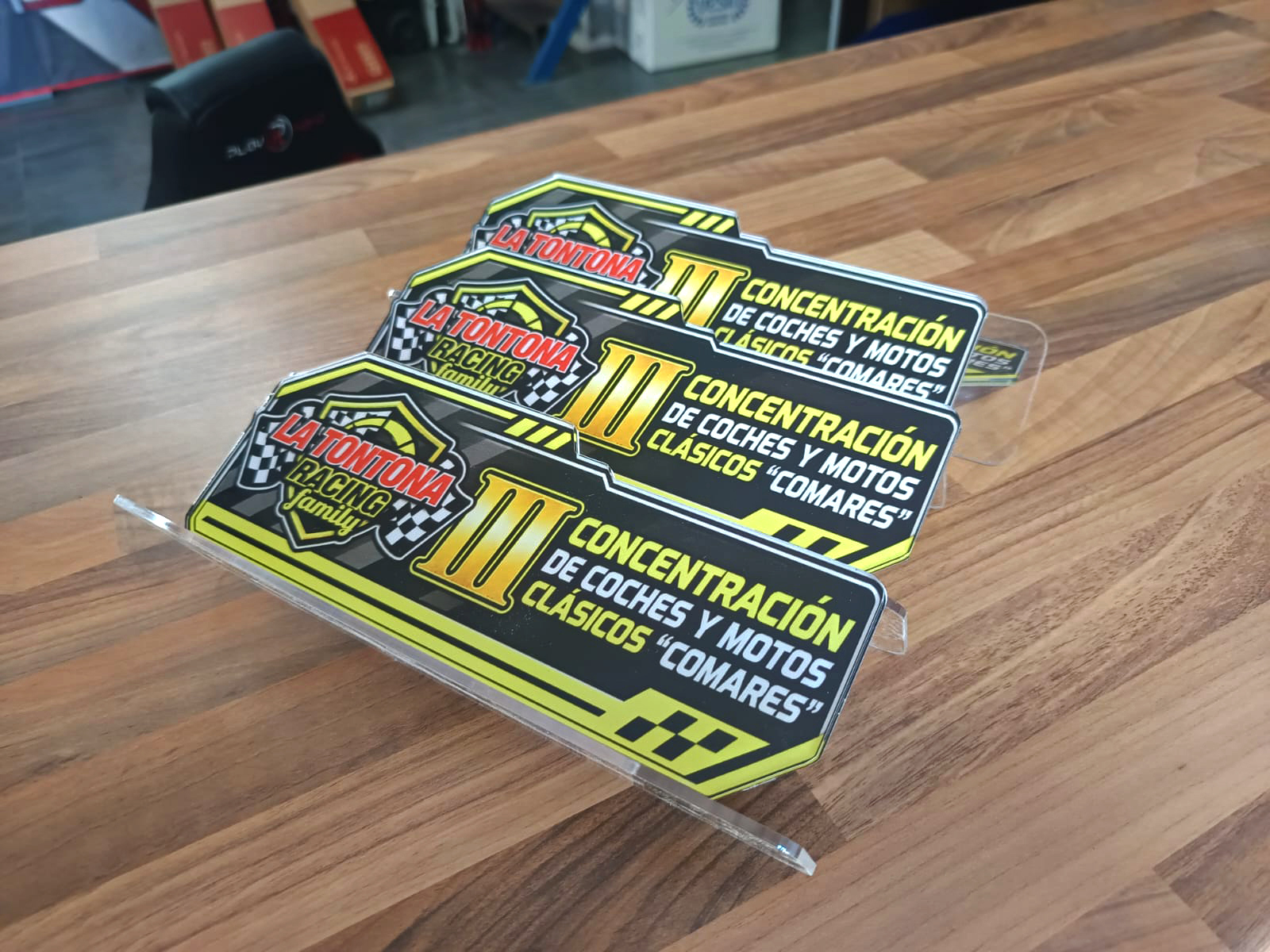 Trofeos de metacrilato para evento