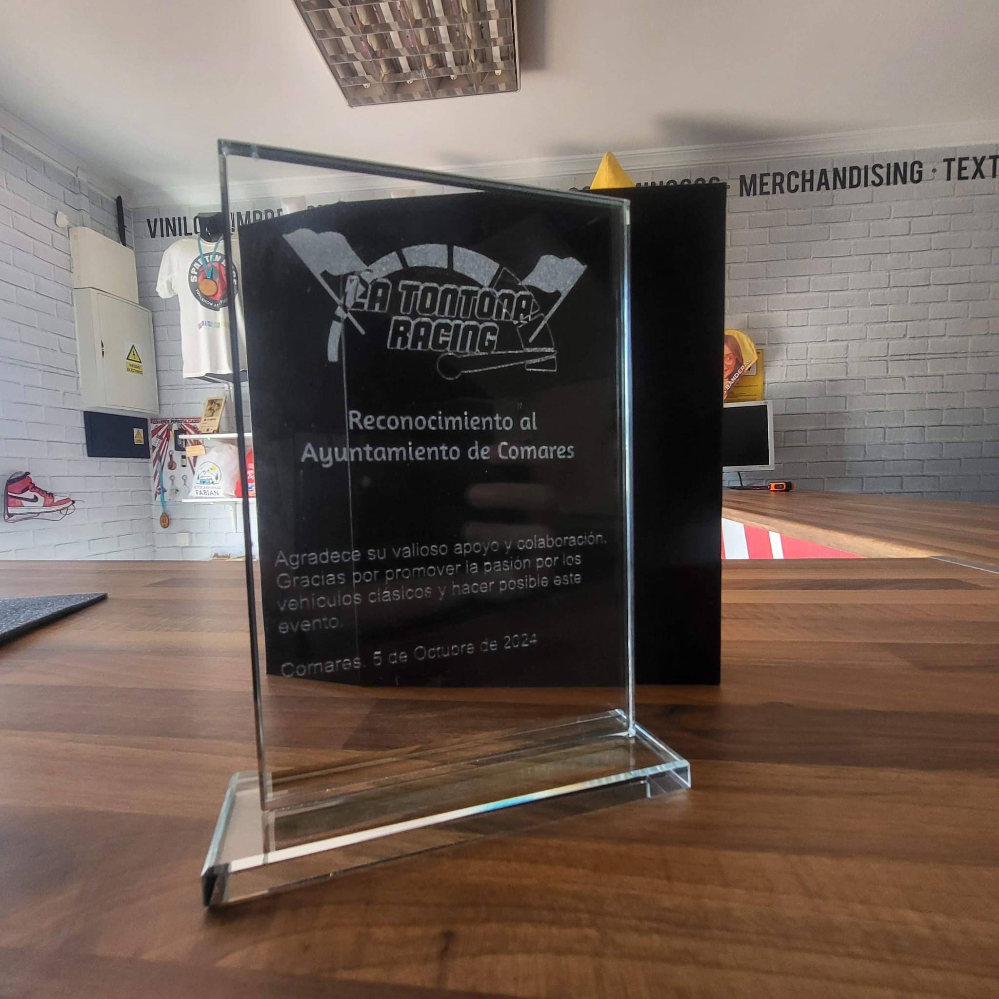 Trofeos de metacrilato para evento