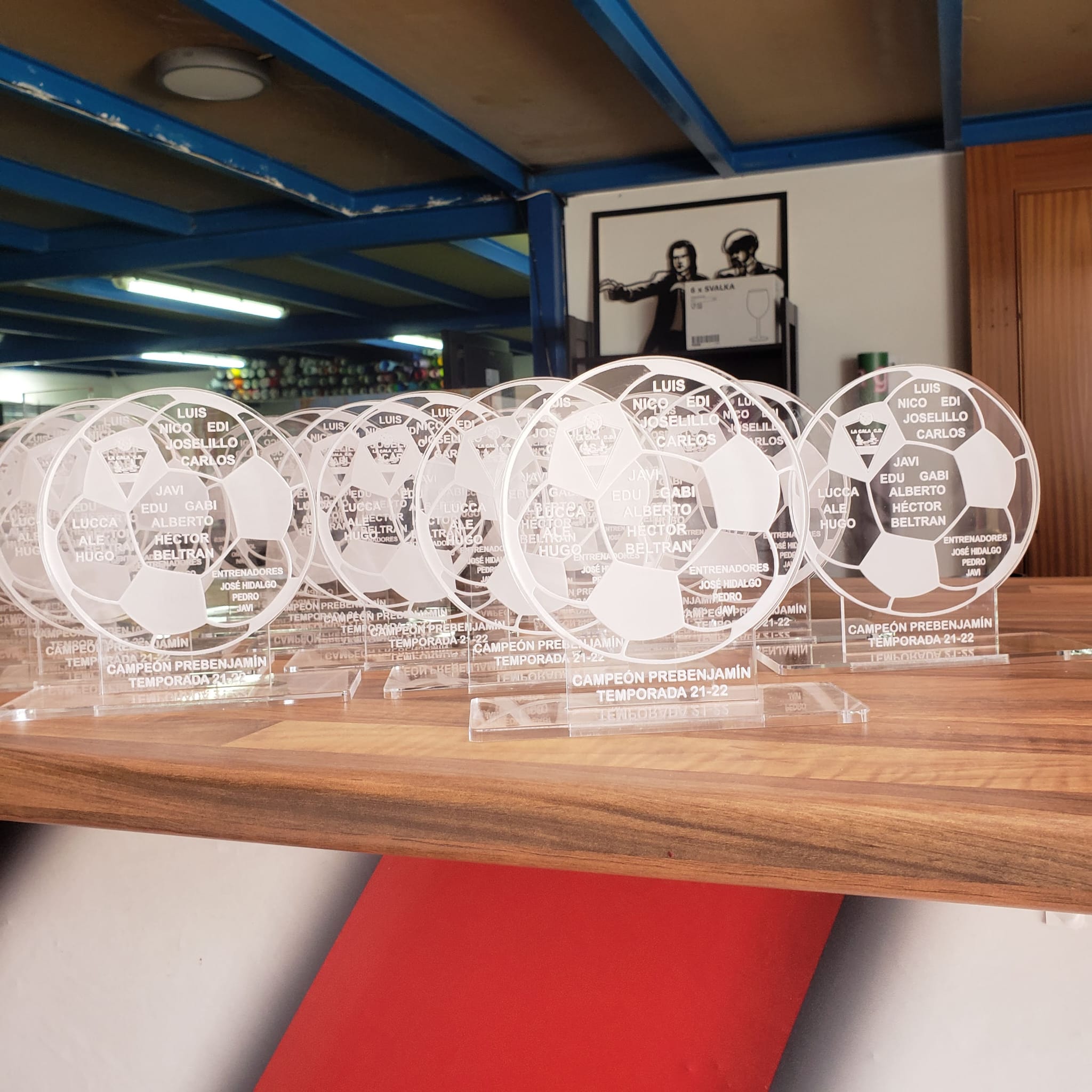 Trofeos de metacrilato para evento