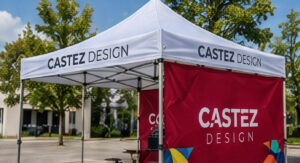 Carpas publicitarias personalizadas con impresión corporativa para eventos