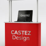 Mostradores publicitarios Mostrador publicitario personalizado para ferias, eventos y puntos de venta