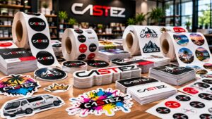 Pegatinas personalizadas Pegatinas personalizadas impresas con diferentes formas y diseños